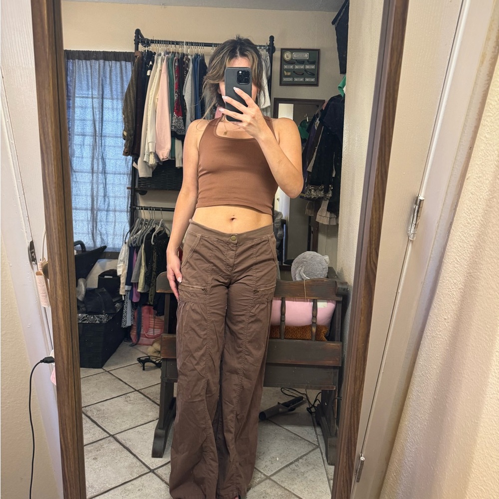 XCVI Brown Wide-Leg Pants